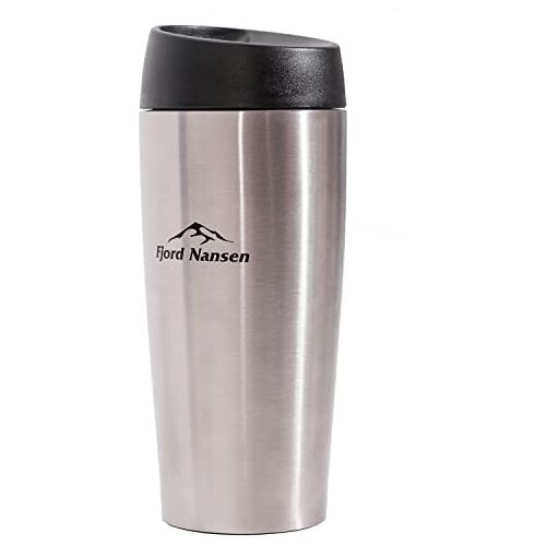 Fjord Nansen Lando Thermosbeker van 100% roestvrij staal, isoleerbeker, koffiebeker, thermobeker, thermofles, koffie & thee, koffiebeker om mee te nemen, camping & outdoor accessoires, gadget 400 ml,