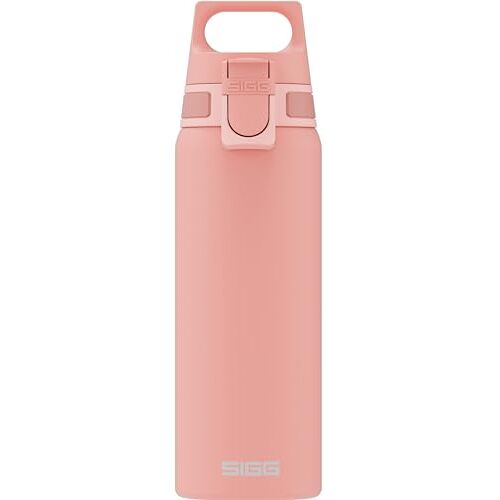 SIGG Shield One Pink Drinkfles (0.75 l), lekvrije en lekvrije drinkfles, duurzame drinkfles van roestvrij staal met ONE Top