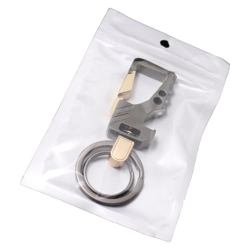 TopHomer Metalen flesopener, sleutelhanger, sleutelhanger, autoflesopener, sleutelhanger, flesopener, voor mannen, A