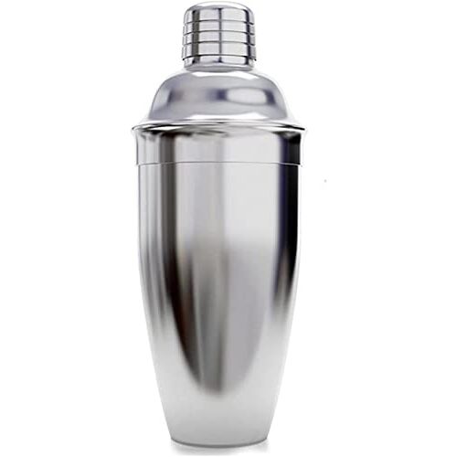 PIQIUQIU Cocktail Shaker, 750 ml roestvrij staal cocktailshaker Martini Shaker schudbeker + mixer met zeef