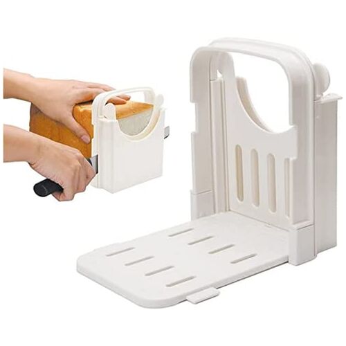 NatureMan Brood Snijmachine Voor Zelfgemaakte Brood Verstelbare Opvouwbare Brood Cutter Machine Bagel Toast Snijden Sandwich Maker