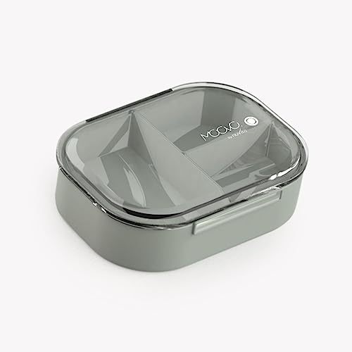 Nuvita 4420 Broodtrommel, lunchbox met 490 ml inhoud, babyvoedselcontainer, voedselcontainer, Sage Green