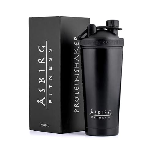 Asbirg Thermos Eiwitshaker   Warm & Koud   Thermosfles   750ml   Proteïne Shaker