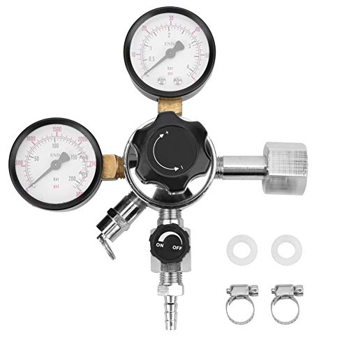 Sutinna CO2 Regulator, Bier Soda Keg Overdrukventiel Home Brew Bier Gas Kegerator Regulator Co2 Drukregelaar met Veiligheid Overdrukventiel