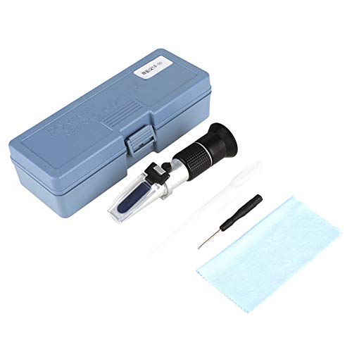 Aeloa Imkers refractometer Honing 58-90% Water Vochtige Hand Refractometer Nauwkeurige Brix Vocht Handrefractometer Honing Suiker Tester Meter voor Bier Wijn Fruit Suiker (Zwart)