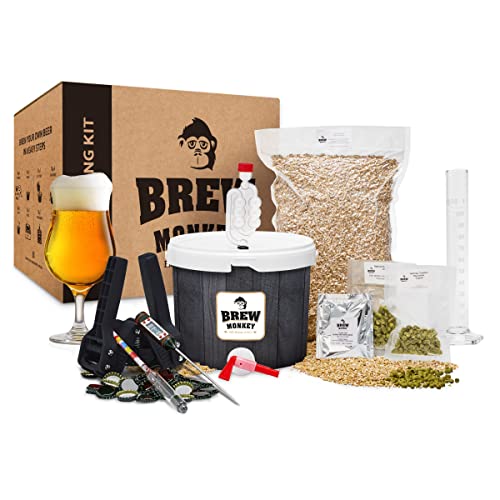 Brew Monkey Compleet Tripel Bierbrouwpakket   5 Liter   Bier Brouwen Eigen Keuken   Bier Brouw Pakket Verse Ingrediënten   Origineel Cadeau   Cadeau voor Mannen