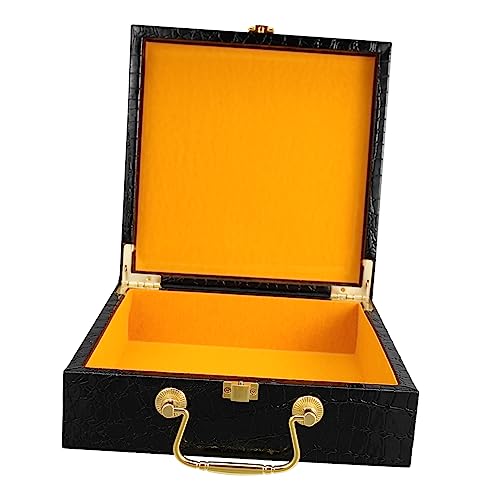 Anneome Box Case Wrap Dozen Houten Organizer Box Houten Aandenken Reiskoffer Verpakking Box Container Hout Zwarte Verpakking Houten Houder Case