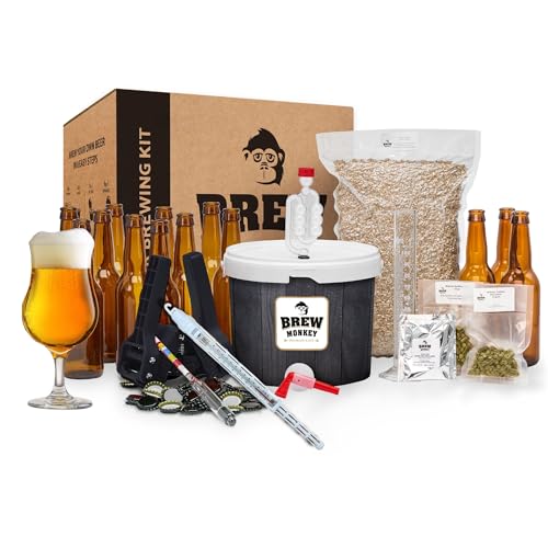 Brew Monkey Luxe Tripel Bierbrouwpakket   5 Liter   Bier Brouwen in je Eigen Keuken   Bier Brouw Pakket met Verse Ingrediënten   Origineel Cadeau