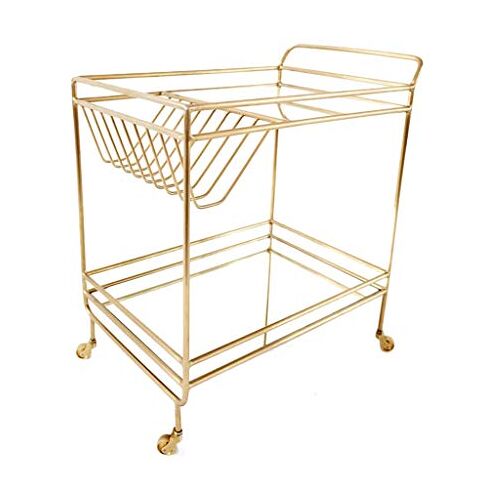 UTOSRKKR Bar Cart Keuken Trolley Organizer, wijn Winkelwagen, Hotel Wijn Service Winkelwagen, Thee Drank Winkelwagen, Hotel Trolley