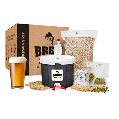 Brew Monkey Basis IPA bierbrouwpakket   5 Liter   Bier Brouwen in Eigen Keuken   Bier Brouw Pakket Verse Ingrediënten   Origineel Cadeau   Cadeau voor Mannen
