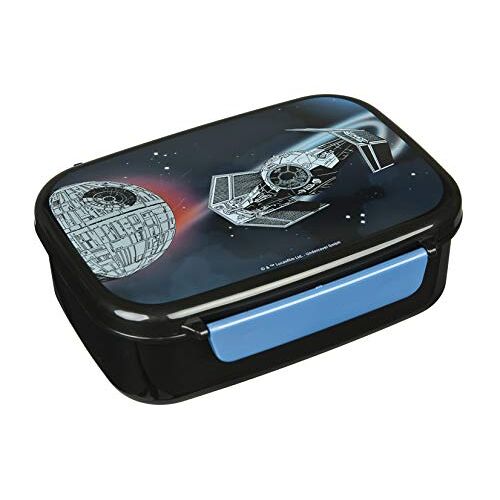 Scooli Star Wars Broodtrommel voor kinderen, met uitneembare inzetstuk, kleuterschool, broodtrommel, sandwichbox, school, broodtrommel van kunststof, BPA-vrij, sandwichbox, lunchbox