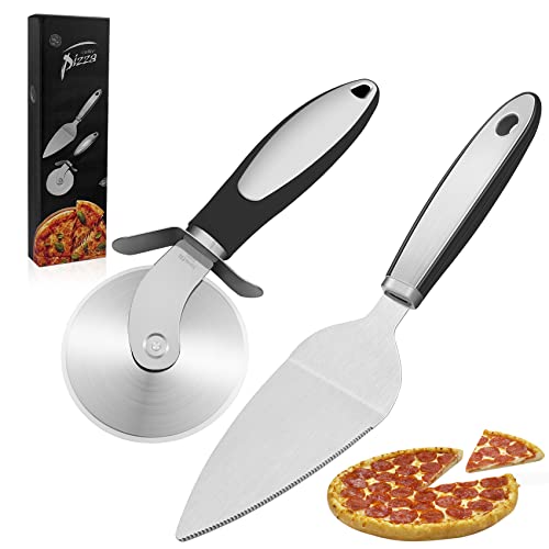 LUZOON Pizzasnijder pizzaroller pizzaschep pizza snijmes handig pizza cutter pizza snijder