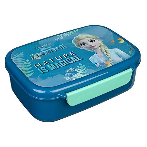 Scooli Disney Frozen Elsa Broodtrommel voor kinderen, met uitneembaar inzetstuk, kleuterschool, sandwichbox van kunststof, BPA-vrij, sandwichbox, lunchbox, lunchbox