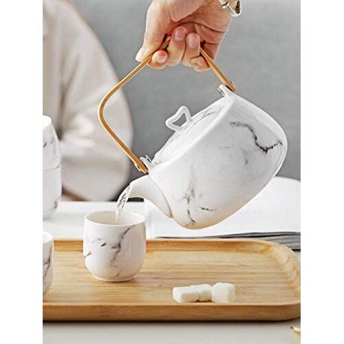 FGDSA Teapot With Strainer Teapot Tea Set Chinese Style Simple Single Pot Cold Water Teapot Heat Resistant Large Capacity