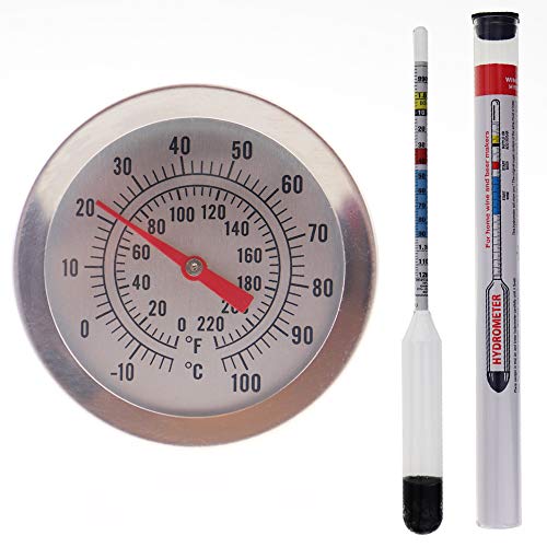 Thermometer World Home Brew Hydrometer en 300 mm Brewing Home Brew Thermometer Essential Home Brew Equipment Kit