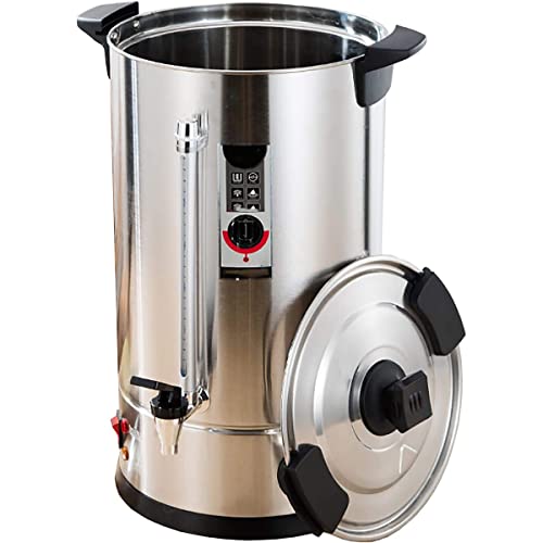 ERVVQPB Commerciële RVS Cateurn Theeketel, Warm Water Boiler Dispenser met Waterniveau Meter, voor Brouwen/Buffet/Commercieel/-/36L