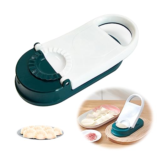 mongtsamz Deegtasvormen, huidverpakkingen, knoedelmachine, knoedelvorm, knoedelmaker, 2-in-1 multifunctionele dumpling maker, knoedelvorm voor de keuken, doe-het-zelf set knoedels, 1 stuk