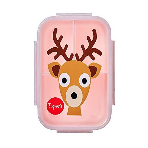 3 Sprouts Bento Box Pink Deer