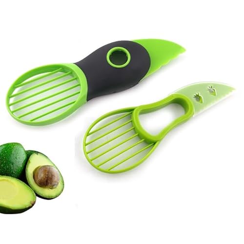 Bafnsiji Avocado Slicer, 3 in 1 multifunctionele Avocado Cutter Slicer, Avocado Slicer Tool, Kitchen Gadget Avocado Splitter, Avocado Peeler