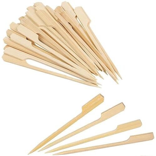 VIVIIHOO 100 fingerfood sticks bamboe spiesjes grillen bamboe spiesjes fruitsnacks dessert sticks (15 cm)