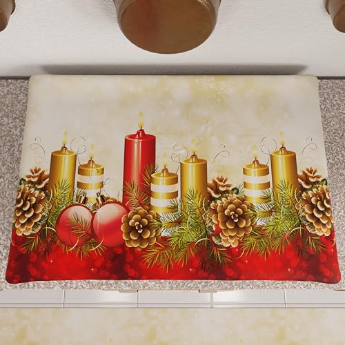 PETTI Artigiani Italiani Kookplaatafdekking voor Kerstmis, 50 x 70 cm, fornuisafdekking voor kaarsen, 100% Made in Italy