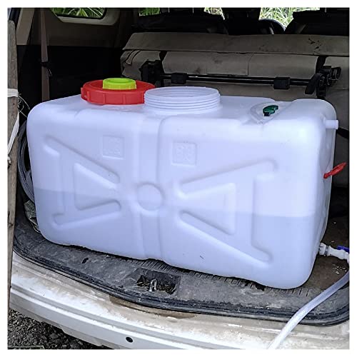 MUYUNXI Watertank Met Kraan, Camping Drinkwatertank, Kunststof Watertank, BPA Vrij, Wit(Color:47.5L)