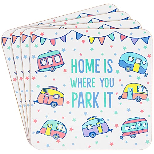 Caravan Collection Home is waar je het parkeert Caravan Coasters