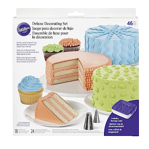 Wilton Luxe set met versierende spuittips, 46-delig