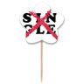 no/no Ontkennen Singleness Art Deco Mode Tandenstoker Vlaggen Ster Etiket Cupcake Picks