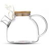 TEA & TEA ® Theepot glas 0,8 liter theepot met zeef in de tuit, glazen theepot, theegeschenkset, theemaker, theepot, theepot, glazen theepot met zeef, glazen theepot, glazen theepot, glazen theepot