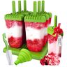 HelpCuisine ijslollymaker, voor kinderen, 6 stuks, groen