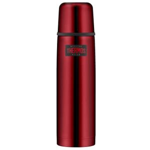 Thermos LIGHT & COMPACT VERAGE BOTTLE 0,75 l, cranberry red, fles van roestvrij staal, fles, rood met drinkbeker, 18 uur warm/24 uur koud, vaatwasmachinebestendig, absoluut dicht, Thermos LIGHT & COMPACT VERAGE BOTTLE 0,75 l, cranberry red, fles van roestvrij staal, fles, rood met drinkbeker, 18 uur warm/24 uur koud, vaatwasmachinebestendig, absoluut dicht,