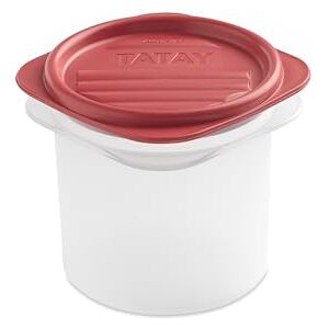 Tatay Voedselopslag, luchtdicht, inhoud 0,3 l, flexibel drukdeksel, BPA-vrij, geschikte magnetron en vaatwasser, rood. Afmetingen: 8,7 x 8,7 x 8,5 cm Tatay Voedselopslag, luchtdicht, inhoud 0,3 l, flexibel drukdeksel, BPA-vrij, geschikte magnetron en vaatwasser, rood. Afmetingen: 8,7 x 8,7 x 8,5 cm