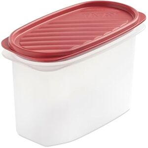 Tatay Voedselopslag, luchtdicht, inhoud 1,2 l, flexibel drukdeksel, BPA-vrij, geschikte magnetron en vaatwasser, rood. Afmetingen: 18,4 x 9,7 x 12,2 cm Tatay Voedselopslag, luchtdicht, inhoud 1,2 l, flexibel drukdeksel, BPA-vrij, geschikte magnetron en vaatwasser, rood. Afmetingen: 18,4 x 9,7 x 12,2 cm