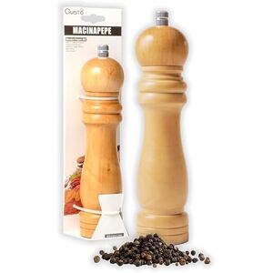 IPEA Handmatige pepermolen van hout voor peper, chili en zout – klassieke pepermolen voor de keuken met metalen slijper voor het malen van specerijen, komijn, sesam, paprika IPEA Handmatige pepermolen van hout voor peper, chili en zout – klassieke pepermolen voor de keuken met metalen slijper voor het malen van specerijen, komijn, sesam, paprika