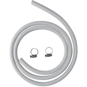 FACKELMANN Gasslang met klem, rubber, wit, 24,2 x 22 x 2 cm FACKELMANN Gasslang met klem, rubber, wit, 24,2 x 22 x 2 cm