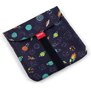Tatay Herbruikbare Sandwichzak Urban Food Textile Pocket Verstelbare Broodzak met Klittenband Waterdichte PEVA Binnenvoering BPA-vrij 18x0,3x18 cm, Blauwe Planeten Tatay Herbruikbare Sandwichzak Urban Food Textile Pocket Verstelbare Broodzak met Klittenband Waterdichte PEVA Binnenvoering BPA-vrij 18x0,3x18 cm, Blauwe Planeten