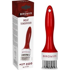 Browin Vlees Tenderizer - Rood - Ergonomisch - Vermindert Kooktijd - Maalt het Vlees Mals Browin Vlees Tenderizer - Rood - Ergonomisch - Vermindert Kooktijd - Maalt het Vlees Mals
