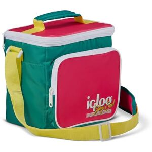 Igloo Retro vierkante lunchtas – geïsoleerde koeltas 6,6L met schouderband, compact voor school, werk, picknick, kamperen, outdoor – retro‑design met sterke koelprestatie Igloo Retro vierkante lunchtas – geïsoleerde koeltas 6,6L met schouderband, compact voor school, werk, picknick, kamperen, outdoor – retro‑design met sterke koelprestatie