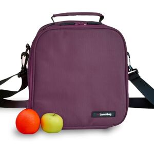 Iris Barcelona Koeltas voor levensmiddelen, 3,8 l, lunchtas met 2 glazen deksels van 0,57 l en 0,84 l, geïsoleerde tas met dubbele ritssluiting, waterdicht, voor kantoor, universiteit, picknick, paars Iris Barcelona Koeltas voor levensmiddelen, 3,8 l, lunchtas met 2 glazen deksels van 0,57 l en 0,84 l, geïsoleerde tas met dubbele ritssluiting, waterdicht, voor kantoor, universiteit, picknick, paars