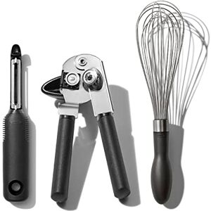 OXO good grips Roestvrijstalen Essentiële Keukengerei 3-delig OXO good grips Roestvrijstalen Essentiële Keukengerei 3-delig