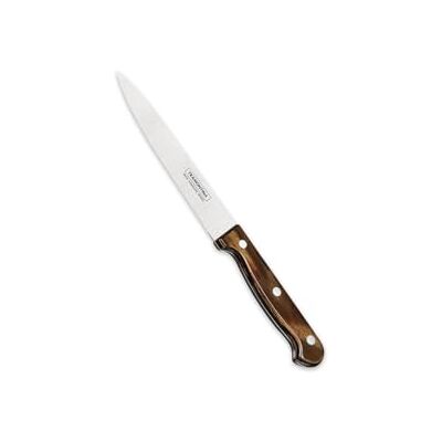 Tramontina Vleesmes, 15 cm, roestvrij staal, houten handvat, vaatwasmachinebestendig, 29810/268, bruin Tramontina Vleesmes, 15 cm, roestvrij staal, houten handvat, vaatwasmachinebestendig, 29810/268, bruin