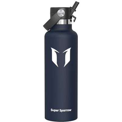 Super Sparrow Sparrow RVS Waterfles 500ml/750ml/1L/1.2L FlipFlow Thermo Drinkfles Rietje Sportwaterfles, Metaal Fles, Lekvrij, Vaatwasmachinebestendig, BPA-vrij, Koud, Warm, Sport, School, Fitness, Reizen Super Sparrow Sparrow RVS Waterfles 500ml/750ml/1L/1.2L FlipFlow Thermo Drinkfles Rietje Sportwaterfles, Metaal Fles, Lekvrij, Vaatwasmachinebestendig, BPA-vrij, Koud, Warm, Sport, School, Fitness, Reizen