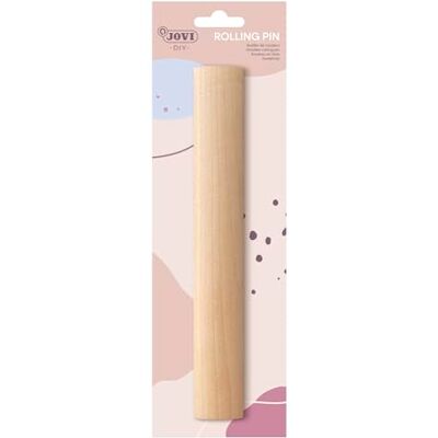 Jovi Houten roller, ideaal modelleergereedschap voor luchtgedroogde klei, 1 stuk (27RP) Jovi Houten roller, ideaal modelleergereedschap voor luchtgedroogde klei, 1 stuk (27RP)