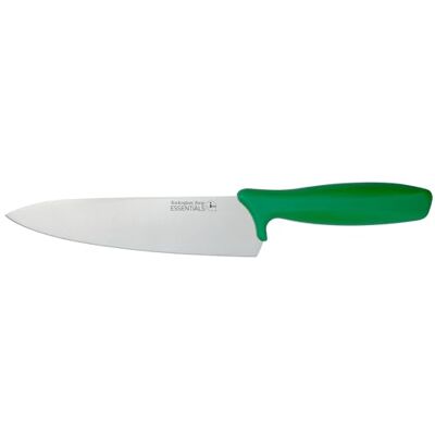 Rio Essentials koksmes, 20 cm, groen, roestvrij staal Kleurgecodeerd keukenmes voor salades en fruit, ontworpen voor voedselhygiëne en allergenenbeheer in professionele keukens Rio Essentials koksmes, 20 cm, groen, roestvrij staal Kleurgecodeerd keukenmes voor salades en fruit, ontworpen voor voedselhygiëne en allergenenbeheer in professionele keukens