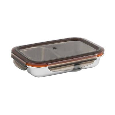 CANDL Cuitisan Roestvrijstalen container met deksel, 700 ml, met schaal CANDL Cuitisan Roestvrijstalen container met deksel, 700 ml, met schaal