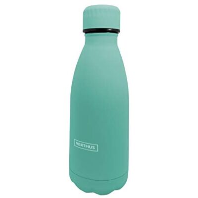 NERTHUS Dubbellaags Roestvrij Stalen Fles - 350 Ml - Turquoise NERTHUS Dubbellaags Roestvrij Stalen Fles - 350 Ml - Turquoise