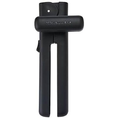 KitchenAid Blikopener Met Vergrendeling, Matzwarte, Zware Handmatige Blikopener Met Roestvrijstalen Mes, Met Vergrendelingsmechanisme, Keukengereedschap Met Ergonomische Handgreep, 18 Cm KitchenAid Blikopener Met Vergrendeling, Matzwarte, Zware Handmatige Blikopener Met Roestvrijstalen Mes, Met Vergrendelingsmechanisme, Keukengereedschap Met Ergonomische Handgreep, 18 Cm