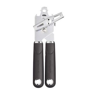 Master Class MasterClass blikopener met softgrip handgrepen, roestvrij staal, 19 cm, zwart Master Class MasterClass blikopener met softgrip handgrepen, roestvrij staal, 19 cm, zwart