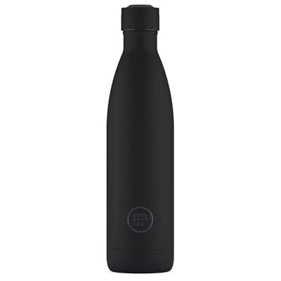 Cool Bottles Stainless Steel Water Bottle 750 ml Mono Black 30,5 x 7 cm Luchtdichte thermosfles Koude dranken 36 uur en warme dranken 18 uur Triple-Cool Technologie BPA Vrij Cool Bottles Stainless Steel Water Bottle 750 ml Mono Black 30,5 x 7 cm Luchtdichte thermosfles Koude dranken 36 uur en warme dranken 18 uur Triple-Cool Technologie BPA Vrij